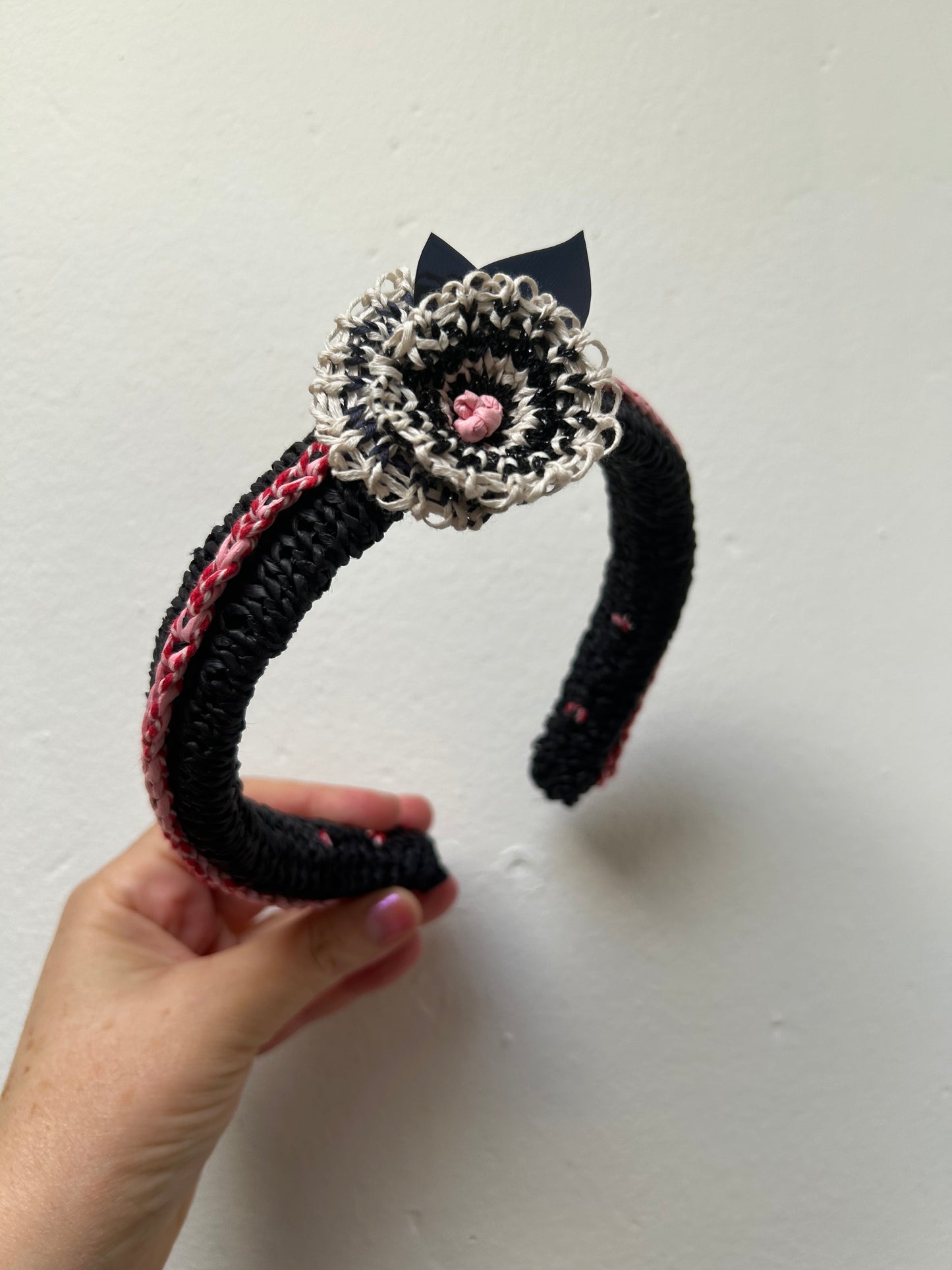 Headband with Rosette and Sequins