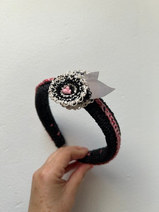 Headband with Rosette and Sequins