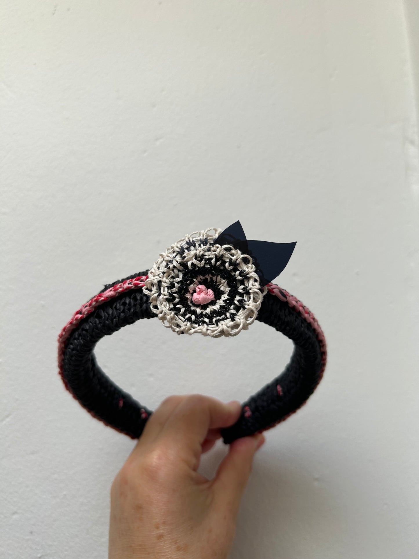 Headband with Rosette and Sequins