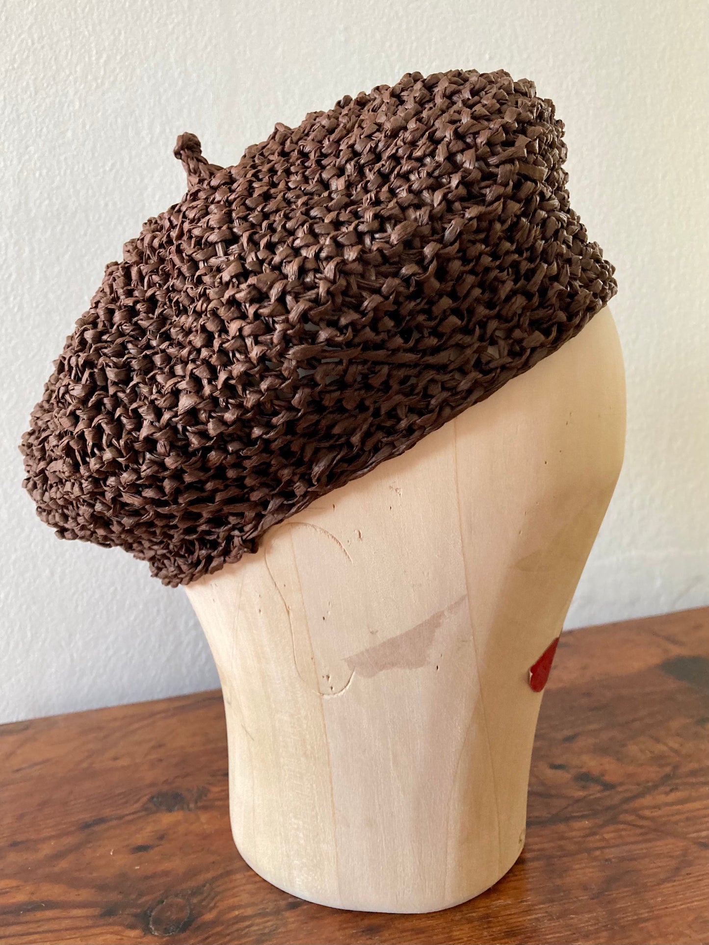 Chocolate Beret a Little to a Side