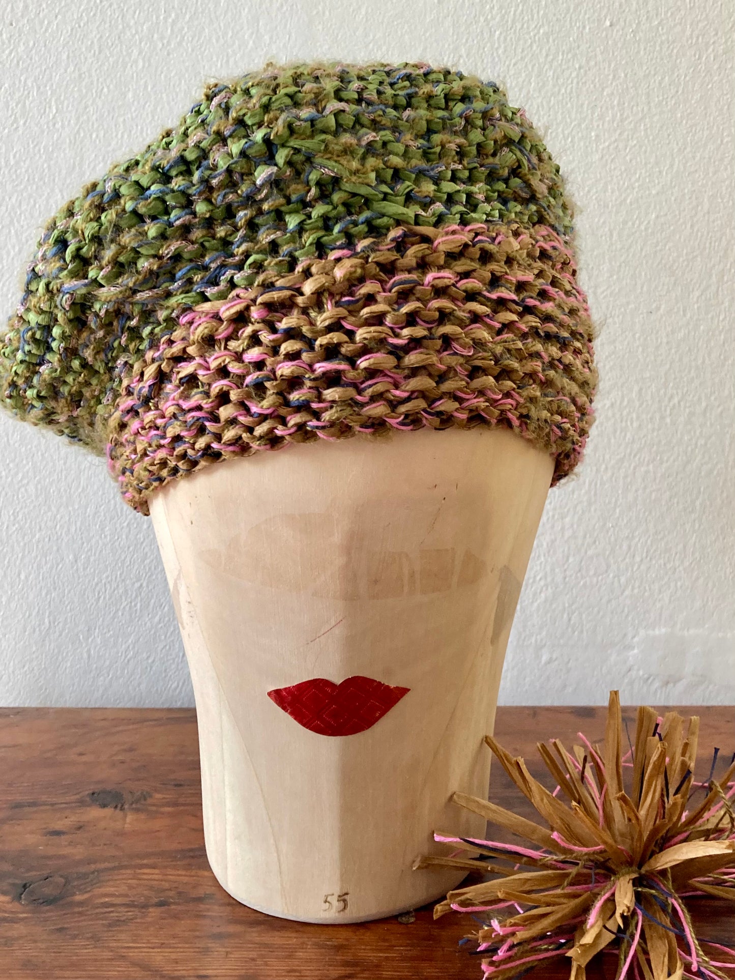 Colorblocked and Confused Beret to a Side