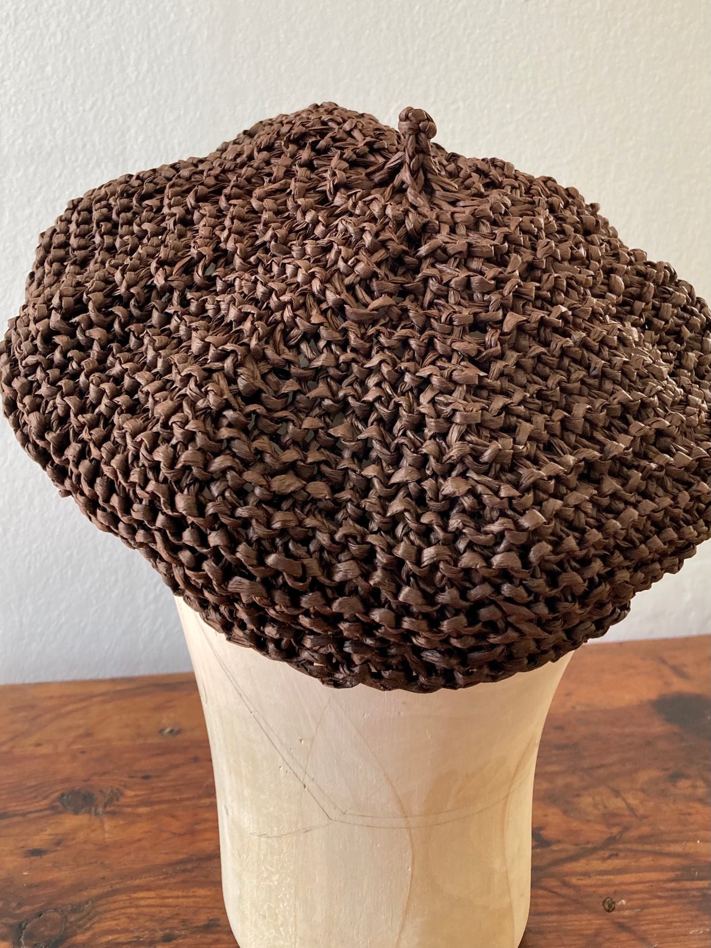 Chocolate Beret a Little to a Side