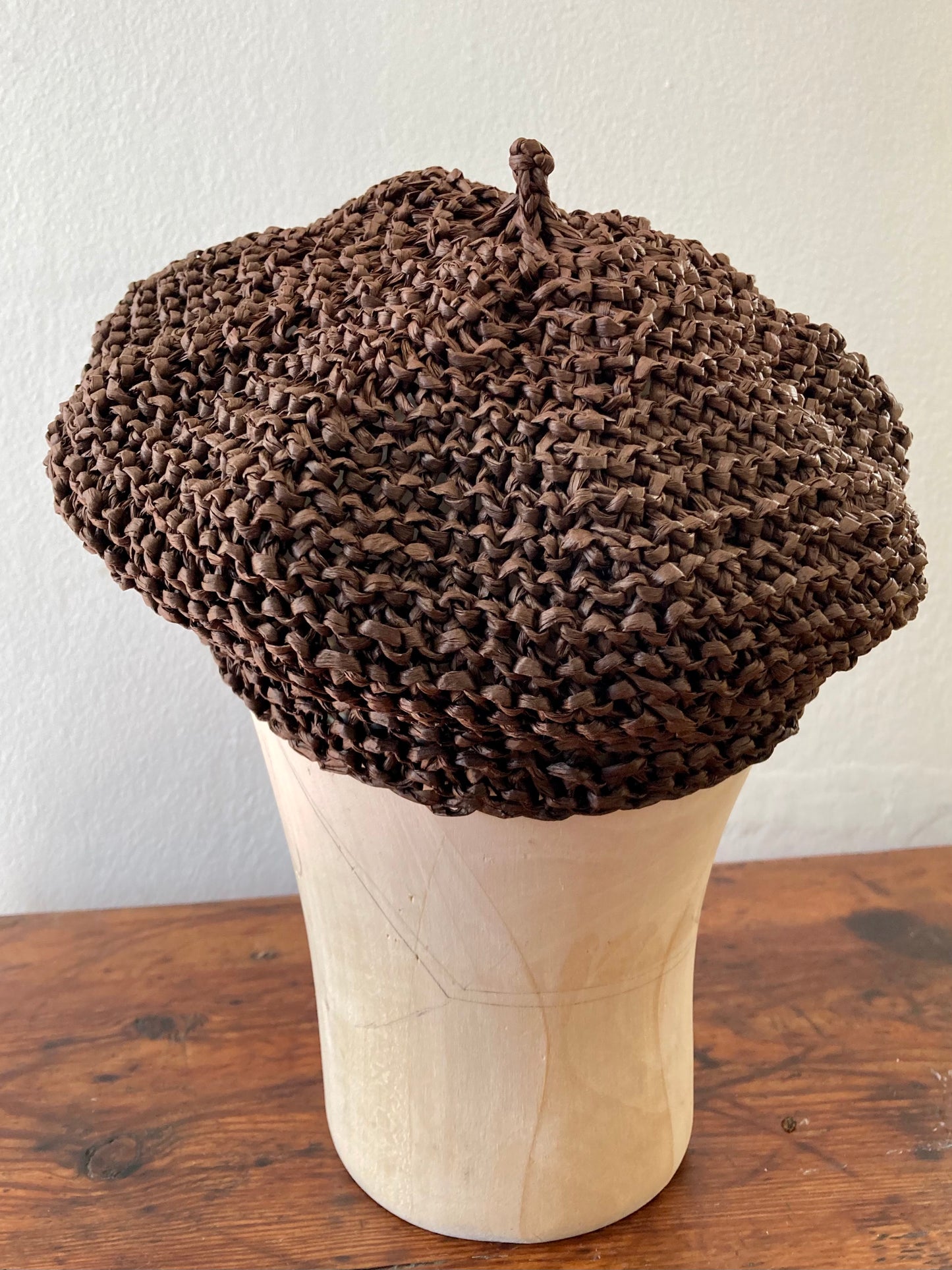 Chocolate Beret a Little to a Side